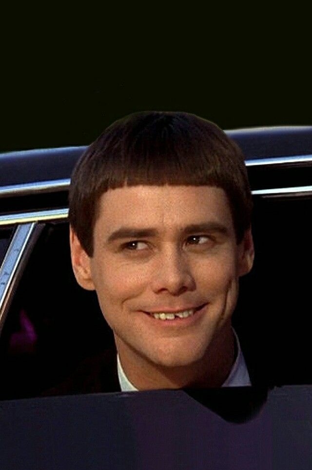 Jim Carrey before veneers