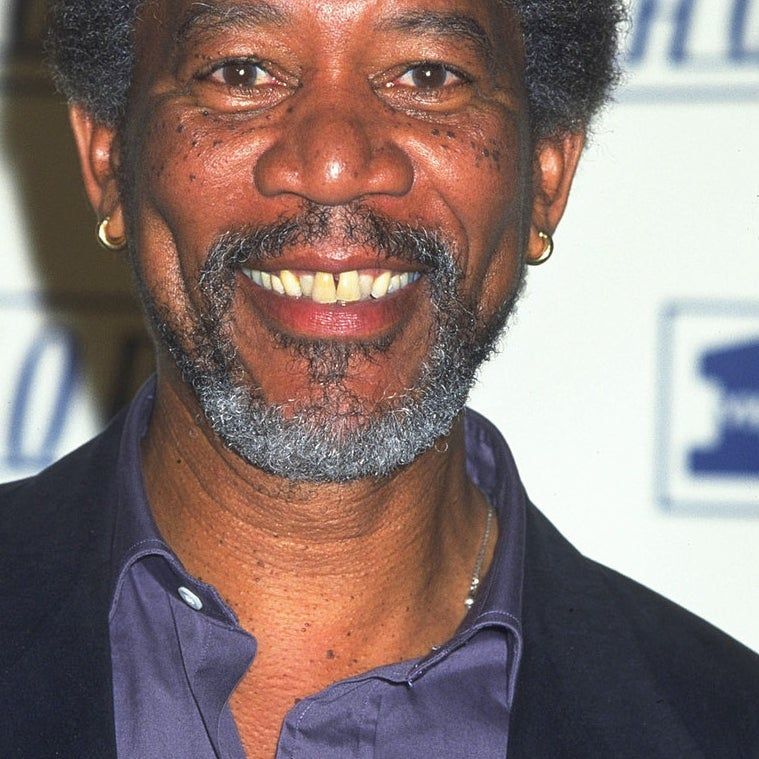 Morgan Freeman before dental veneers