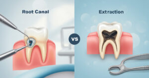 tooth extraction vs root canal