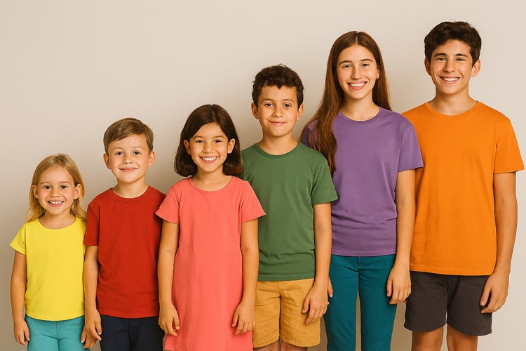 children in different ages