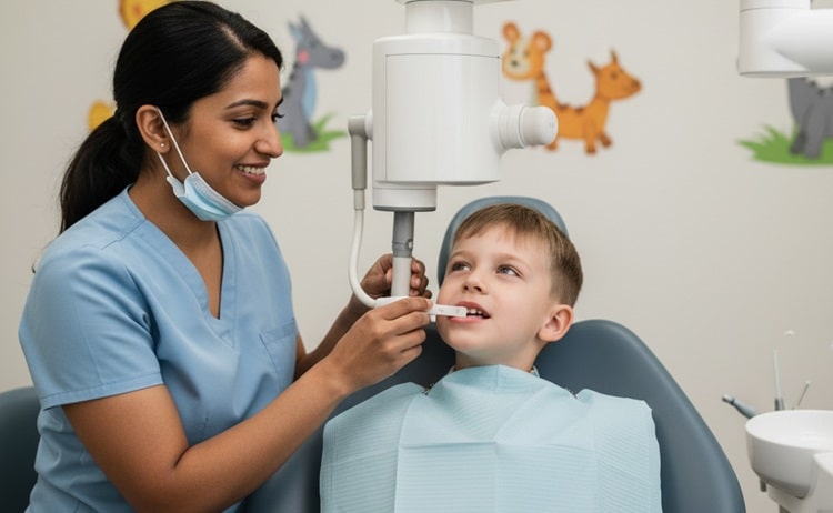 x rays before root canal for baby teeth
