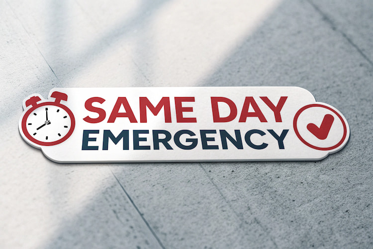 a photo showing the title of same day emergency services for dental abscess treatment in North York