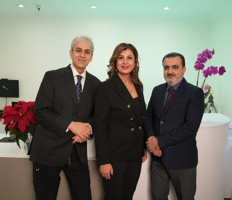 a photo of a team of Iranian dentists in North York